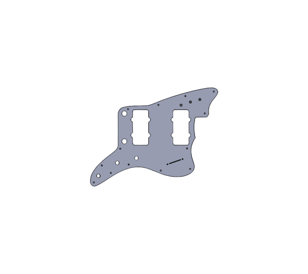 Jazzmaster pickguard(mini toggles 3 way)
